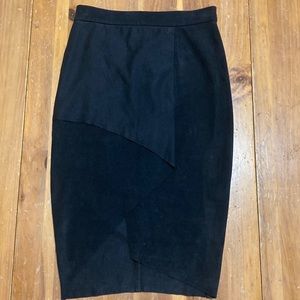 New Friends Colony Black Pencil Skirt
